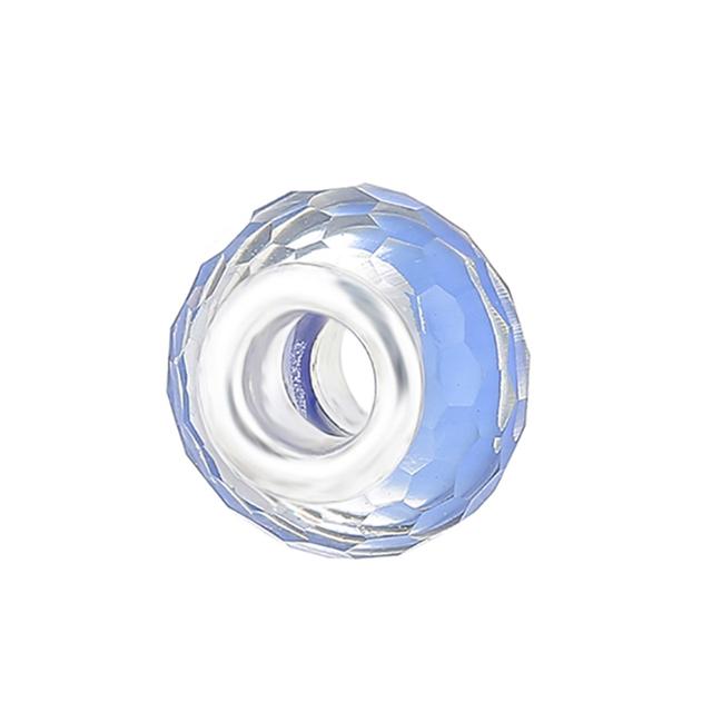 2 шт./лот, модный синий муранский кристалл, подвеска, подходит для подвесок серебряного цвета, женский браслет из бисера «сделай сам», для мужчин, изготовление ювелирных изделий