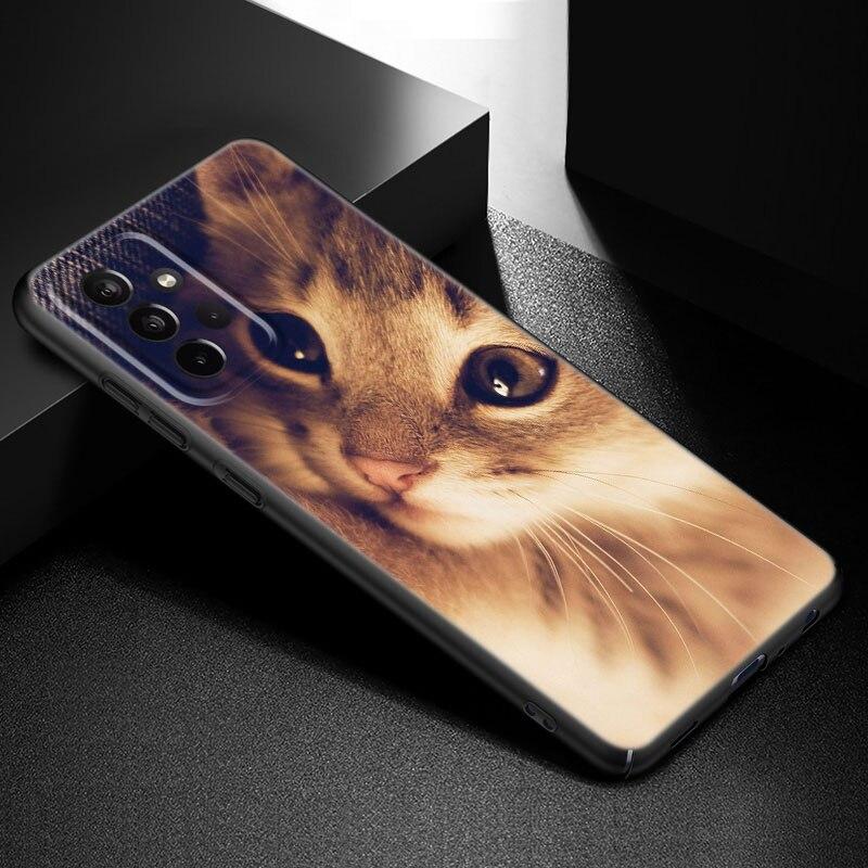 Милый кавайный чехол для телефона с котенком и кошкой для Samsung Galaxy A21 A30 A50 A52 S A13 A22 A32 A33 A53 A73 5G A11 A12 A31 A51 A70 A71 A72
