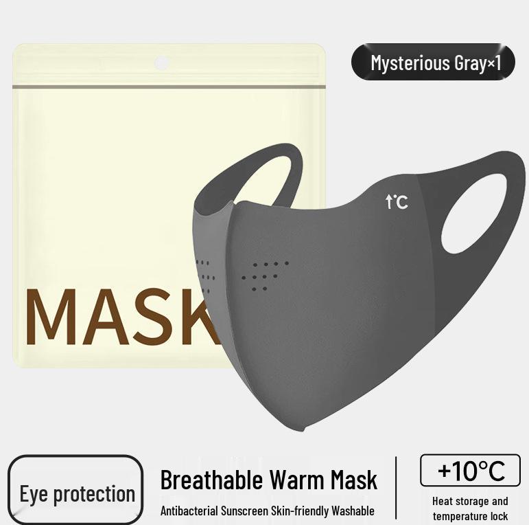 Yidun 3D Washable Warm Mask: Breathable, Dustproof, Eye Protection, Sponge Design