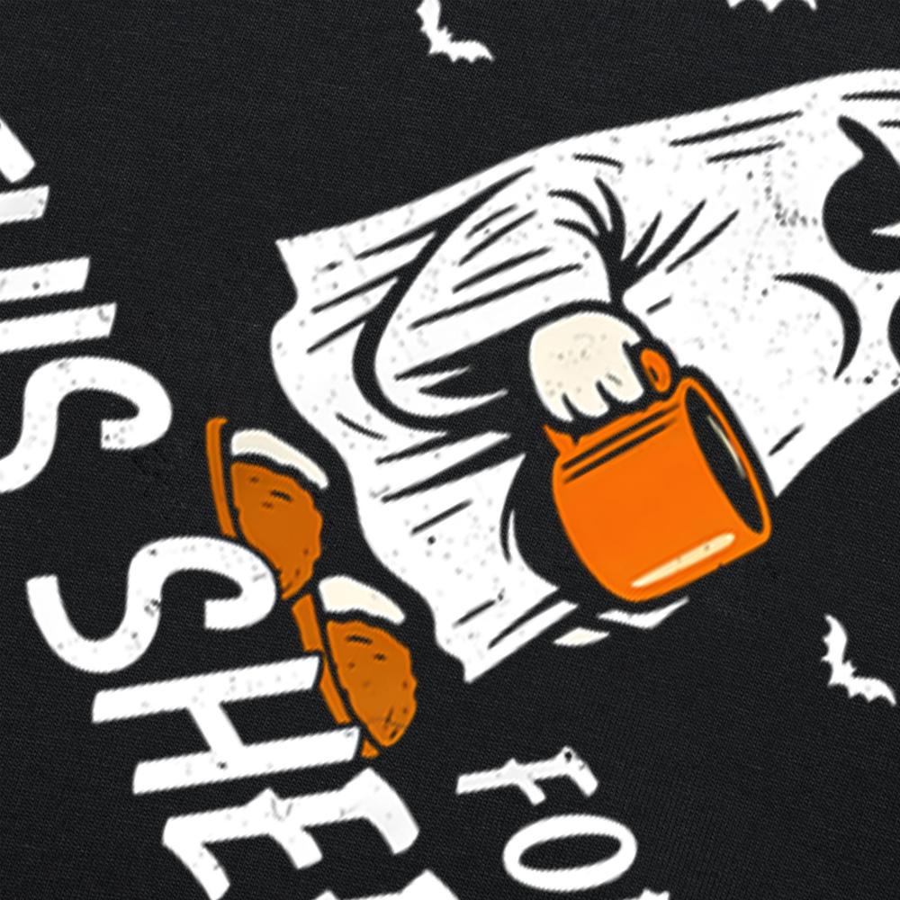 Funny I'm Too Old for This Sheet Halloween Ghost T-Shirt Men Clothing Fashion T Shirt Cotton Short Sleeve Oversized T-shirt Tops