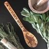 Witchy Decor Yule Bamboo Wooden Spoon Large Eco-Friendly Kitchen Witches Pagan Gift Halloween Party Baking Cooking Supplies
