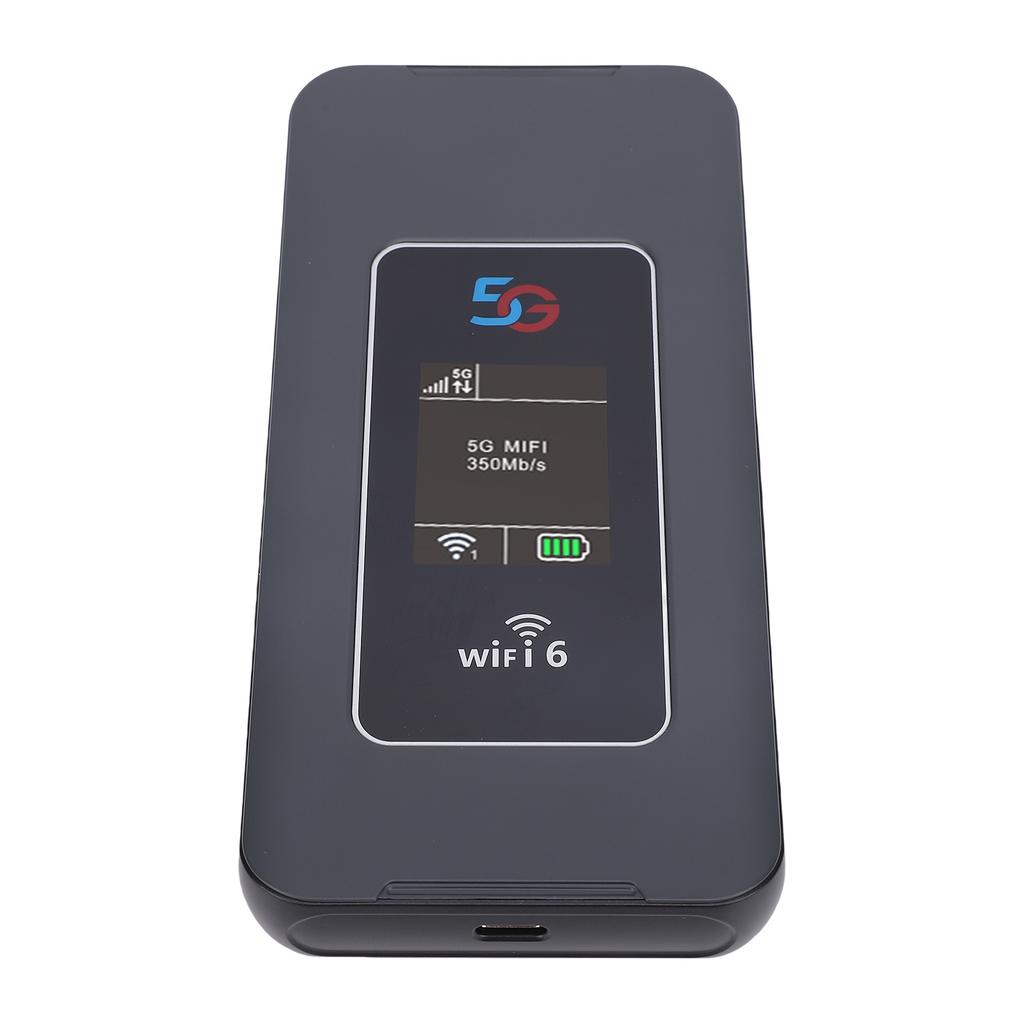 Мобильный Wi-Fi роутер 5G с слотом для SIM-карты, поддержка WiFi6 двухдиапазонный, до 32 устройств, портативное карманное WiFi устройство для путешествий
