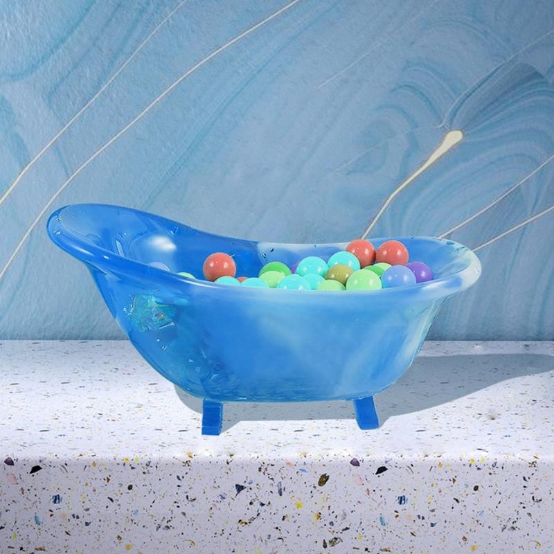 Jars Resin Molds Silicone Bathtub/Mushroom Epoxy Resin Casting Mold for Storage Box,Candy Jewelry Container,Home Decor