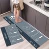 Kitchen Floor Bathroom Mat Anti-slip Laundry Room Mat Bedroom Carpet Living Room Floor Mat