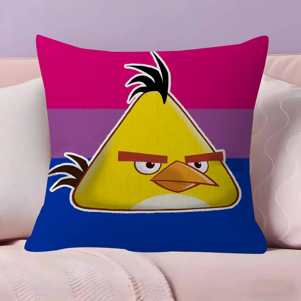 Animation AAAngry Birds Cartoon Pillow Cushion Cover Pillowcase Living Room Sofa Home Decor Customized