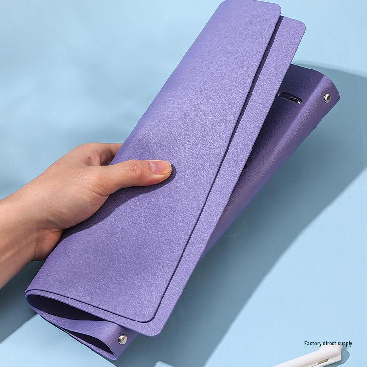 A4 Removable 4-Hole Loose-Leaf Grid Notebook - Simple College Student Design
