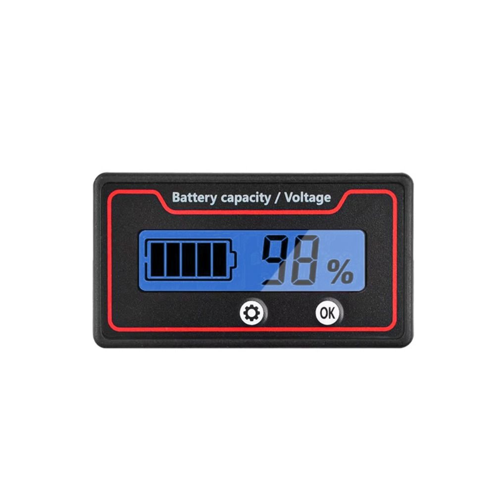 LED Digital Battery Voltmeter Tester Meter Li-ion Lead Acid Battery Monitor  Lithium Battery