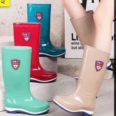 Heli страховка от несчастных случаев рабочая обувь дождевая обувь высокий голенище женские туфли на платформе водонепроницаемая обувь нескользящие уличные резиновые сапоги теплые длинные голенище водные сапоги женская мода