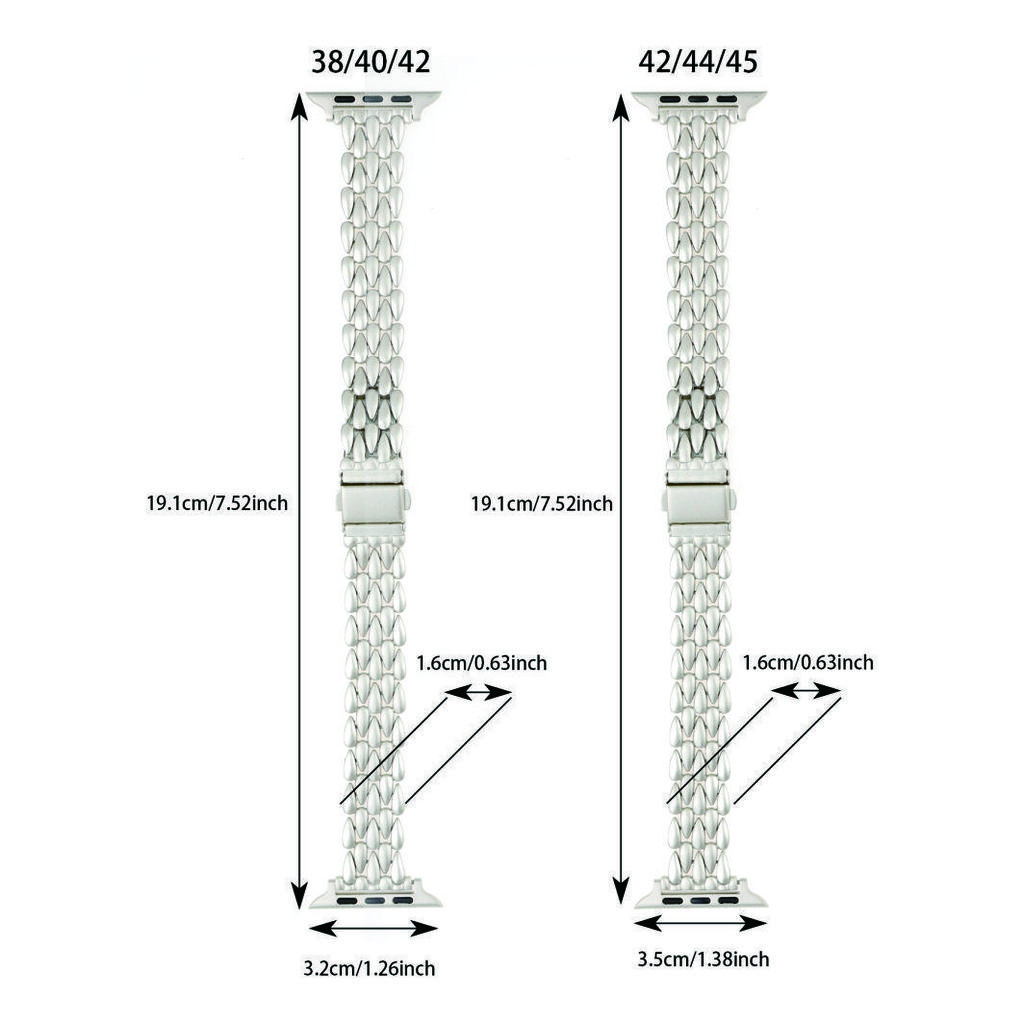 Металл каплевидной формы (Apple, умные часы) ремень: Подходит для Apple Watch 1-8 поколений Apple Smart Watch