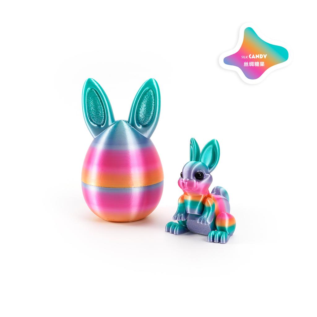 3D-печатные фигурки кролика с яйцом, модели животных Пасхального кролика, милые домашние настольные украшения и декор для вечеринок, забавный праздничный подарок для детей