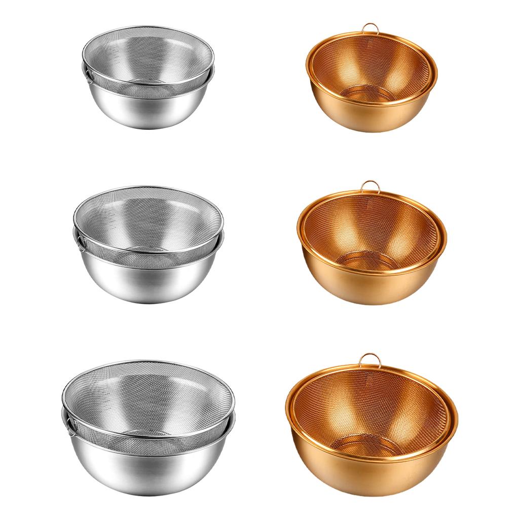 Дуршлаг из нержавеющей стали с миской для смешивания, многофункциональная кухонная корзина для мытья овощей, фруктов или слива макарон.