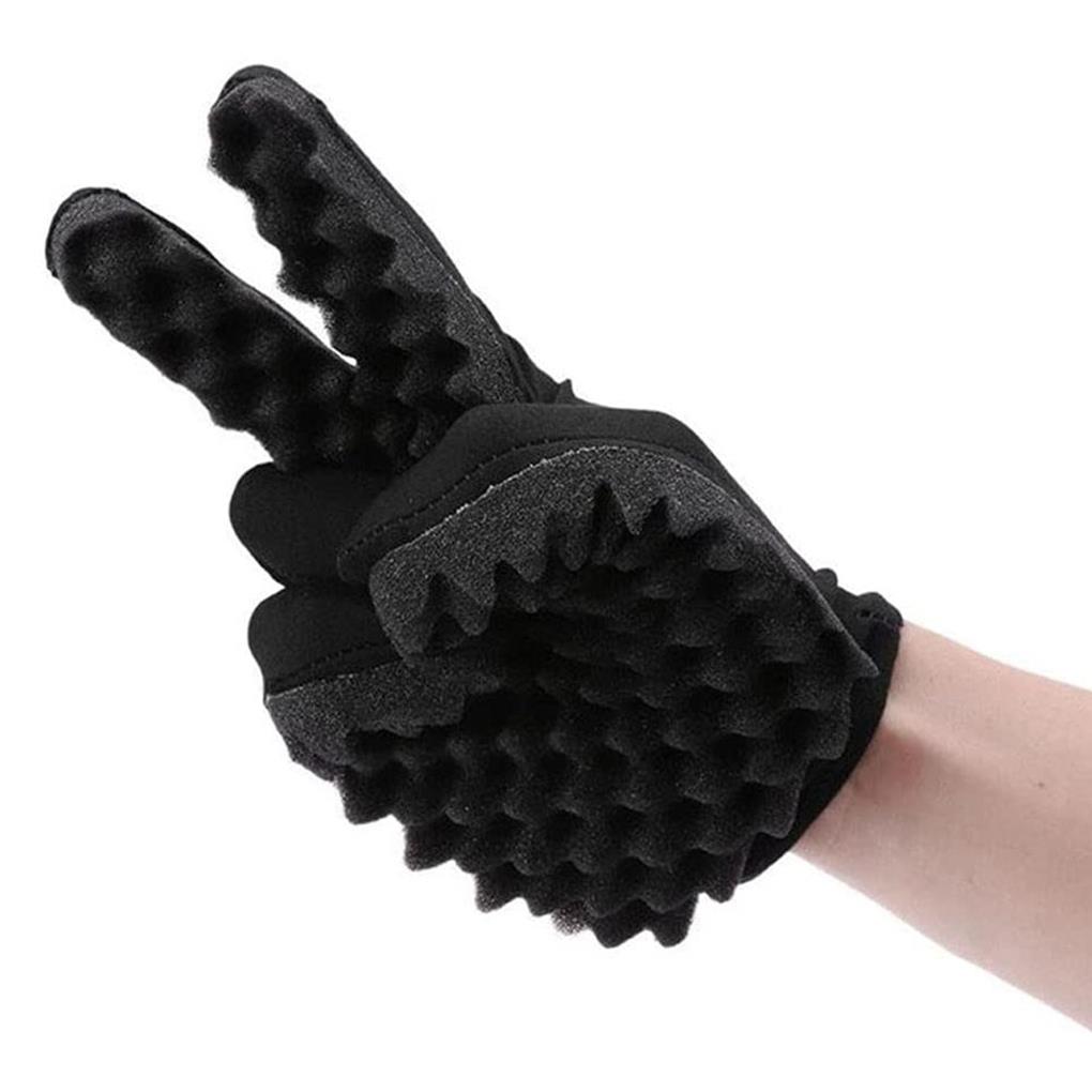 Curly Hair Barber Gloves Sponge Braiders Dreads Dorm Hairstyling Hairdressing Twisting Tool for Artists Beginner