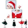 Очаровательный Рождественский Бархатный Наряд для Малышек с Плащом-Накидкой Санта-Клаус Эльф