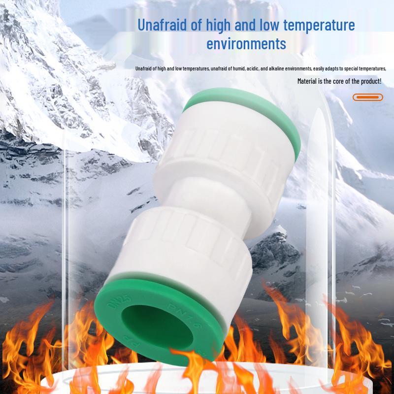 Неплавкий ППР-клапан с быстрым соединением для труб горячего/холодного водоснабжения