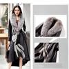 New Haining Leather Women Long Knee Length Korean Fur Trench Coat Trend