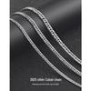 925 Sterling Silver 5mm Men's Hip-Hop Cuban Chain Necklace - Thick, Domineering Clavicle Chain