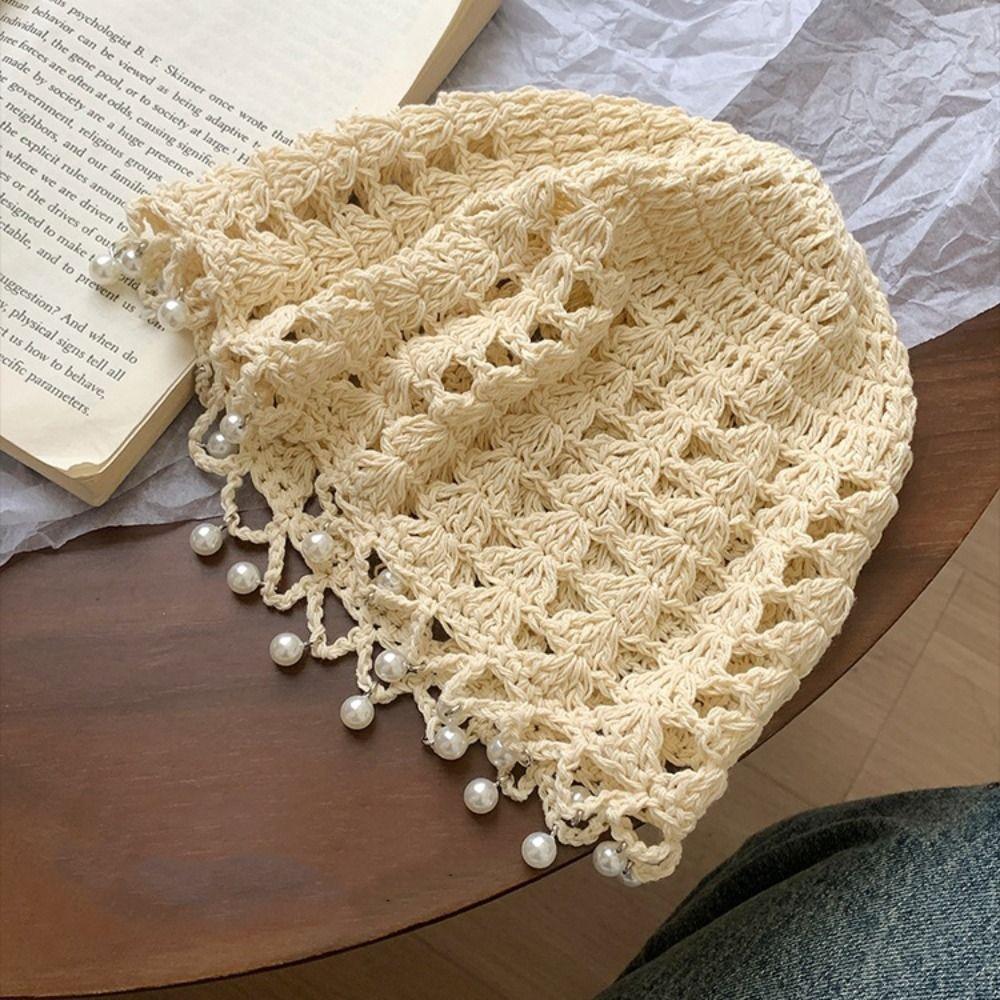 Sweet Crochet Hollow Knitted Hat Bohemian Style Weave Cap Fashion Knit Beanies Outdoor