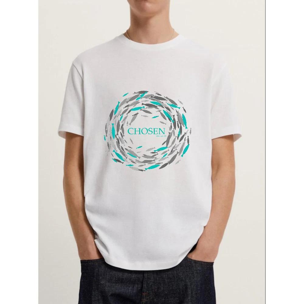 Selected fish swim against the current bible christian tshirt
