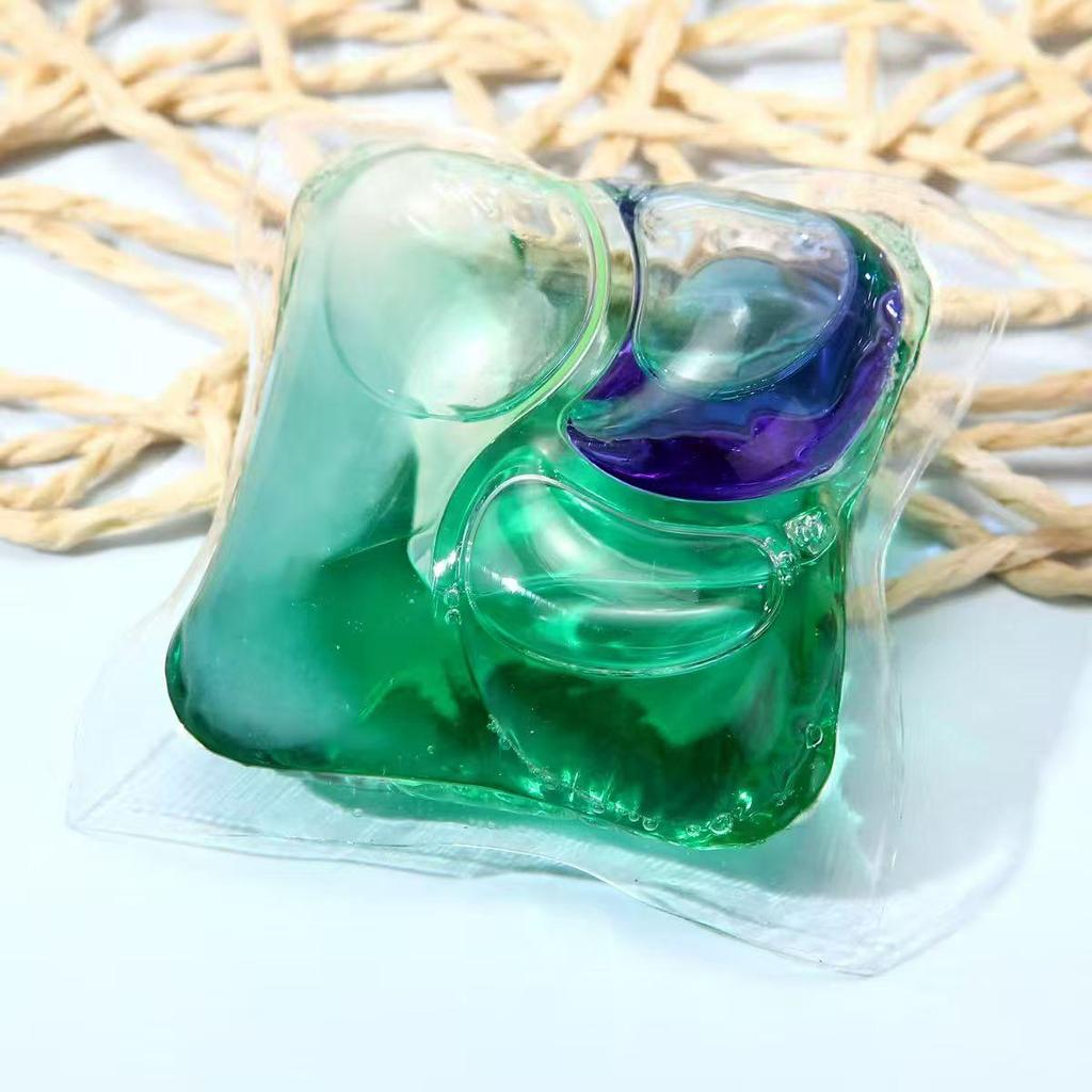 Jieti 20 г Двухслойные капсулы для стирки - Фермент протеаза, Глубокое удаление пятен, Антибактериальные, Стойкий аромат, Большой объем стиральных шариков