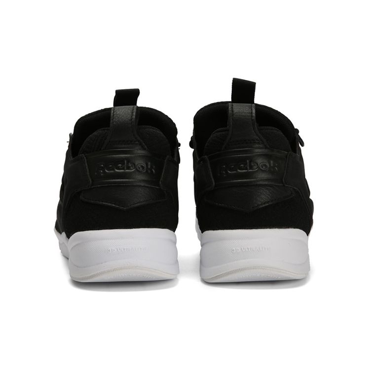 Reebok Furylite Knit Кроссовки унисекс с круглым носком, на шнуровке, нескользящие, прочные, с низким верхом, повседневные, черные CN0309