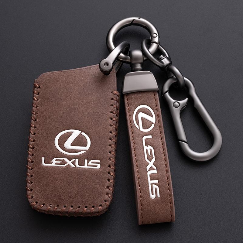 Leather Car Remote Key Cover Fob Case Holder Shell for Lexus NX 200 NX300H RX 350 450H ES 350 ES 300h Auto Keychain Accessories