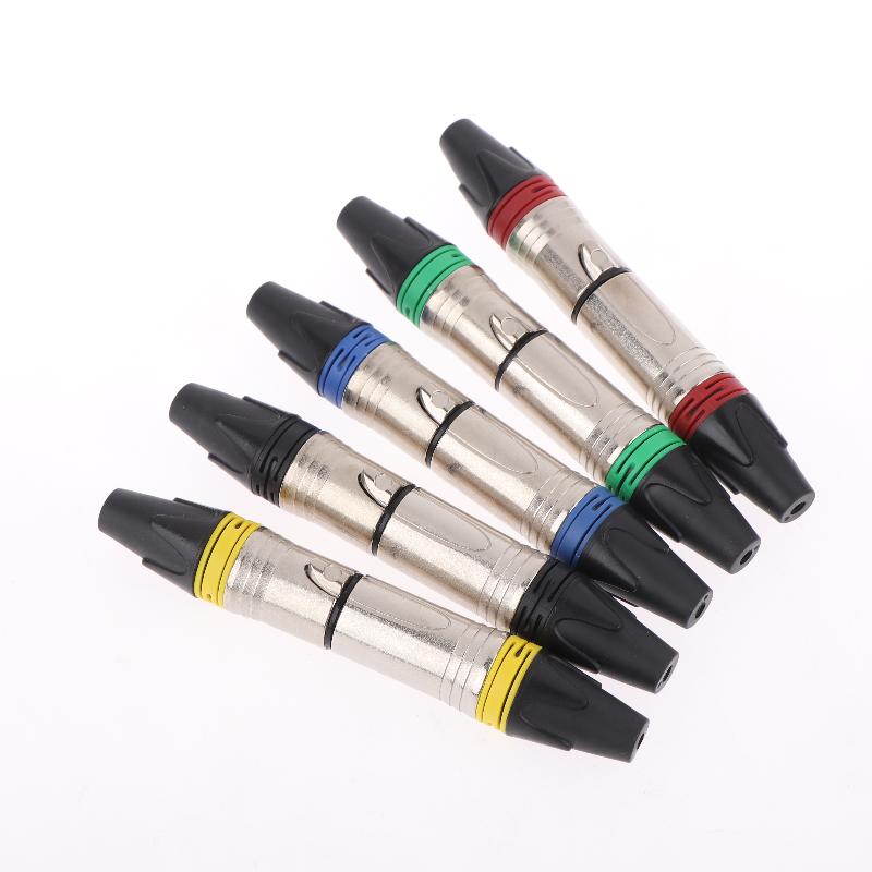 1Pc Pin Xlr Plug Jack Male / Female Microphone Connector Mic Adapter Xlr Cable Terminal Audio Wire Connector