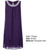 Women Dress O Neck Loose Fit Plus Size Sequin Decor Vest Dress for Daily Life