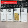 Чехол для iPhone 15 с держателем для карт, прозрачная мягкая накладка для 12 Pro и 16 со слотом для карт