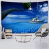 Tropical Beach Tapestry Nordic Style Starry Sky Tapestry Tapestry Bedroom Psychedelic Tapestry