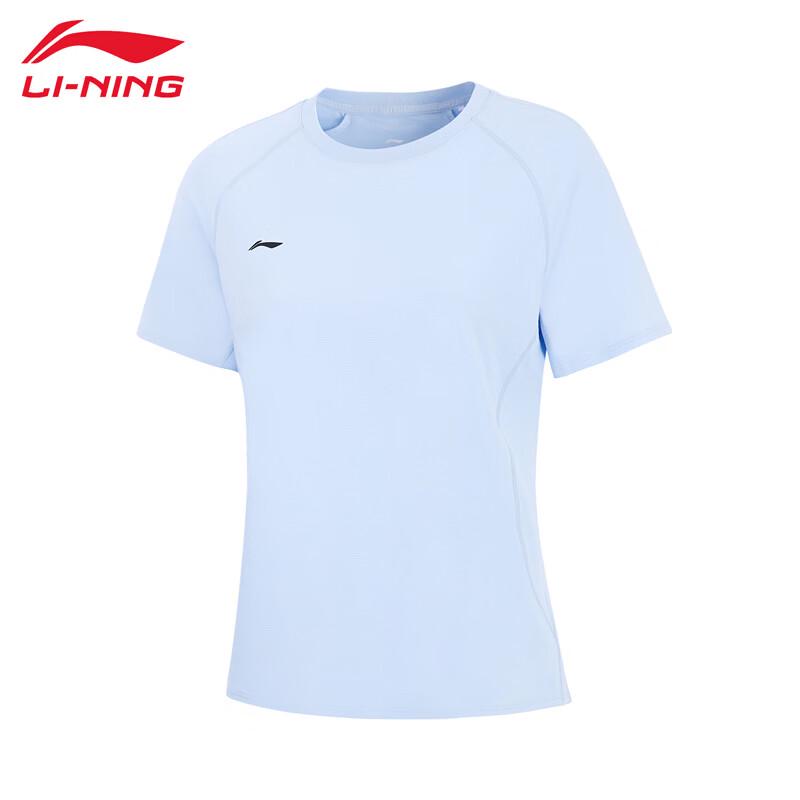 Li-Ning Женская комфортная футболка с коротким рукавом для бега 2026
