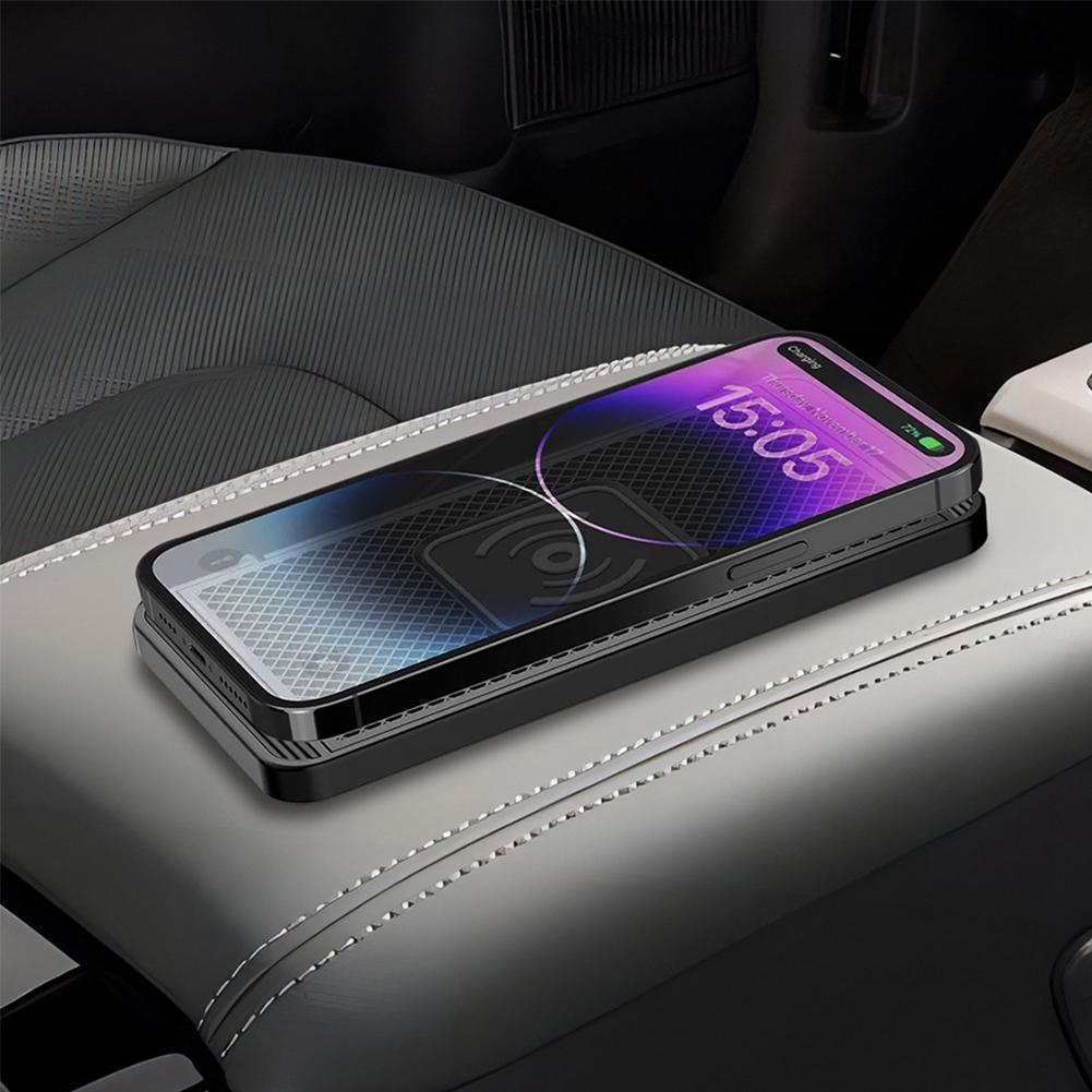 Car Wireless Charger Silicone Non Slip Pad For IPhone Phones Station Car Pad And Charging Wirel V3K4