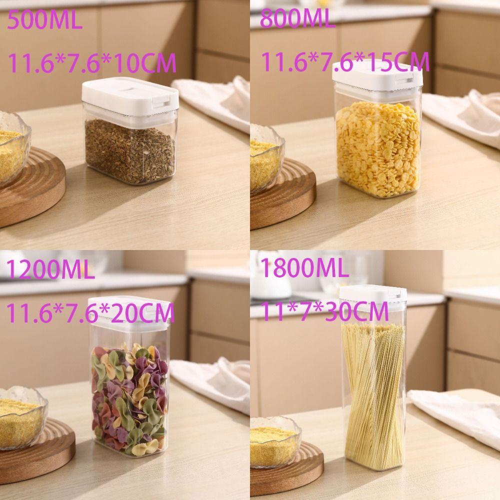 Пластиковая банка для зерна Прозрачная закуска Влагостойкая Новая органайзер для хранения Five Grain
