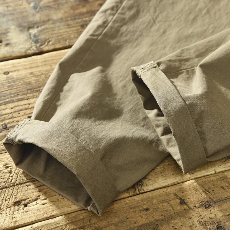 Весна Осень Мужские Брюки Карго Мужские Повседневные Свободные Пояса Средней Талии Мужские Брюки Плюс Размер