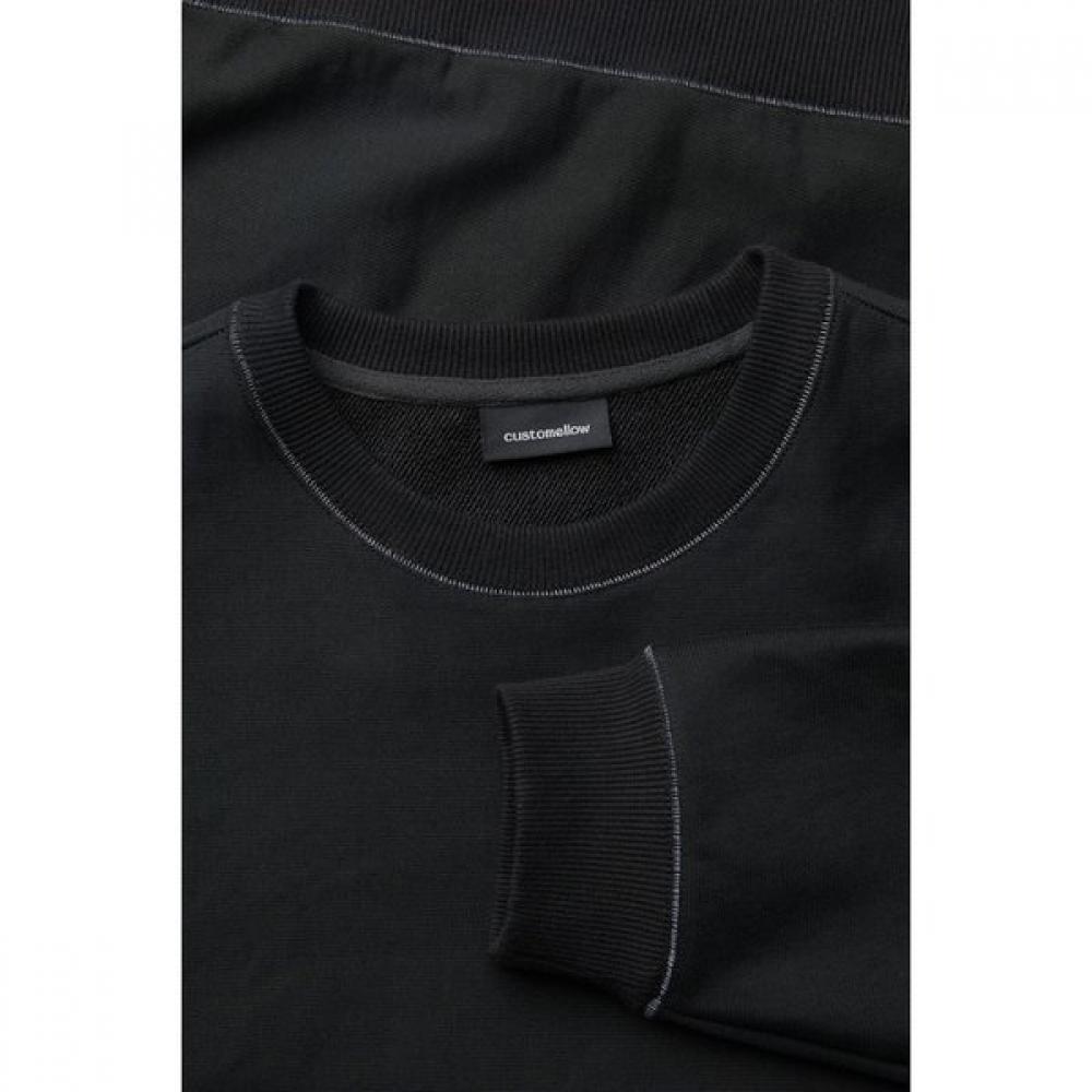 Customellow Black Stitch Sweatshirt Black Cwtaw25623bkx