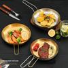 Коммерческая тарелка для закусок и стейков из нержавеющей стали с ручкой