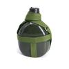 Old Style Thickened Aluminum Kettle, Outdoor Military Enthusiast Kettle with Straps, Portable Hiking Water Bottle, 1-3L