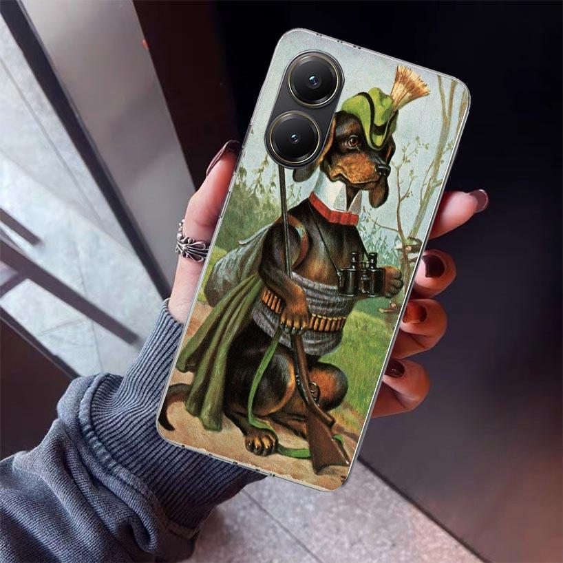 Hunter Dog Hunting Phone Case For Xiaomi Poco X7 X6 X5 Pro F7 Ultra Redmi 15C 15 13 13C 12 12C 10 10A 10C 9 9A 9C 9T Shell Poco