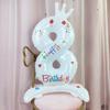 32inch Standing Number Balloons 0-9 White Crown Birthday "Happy Birthday" Balloons Birthday Party Celebration Decoration MIT