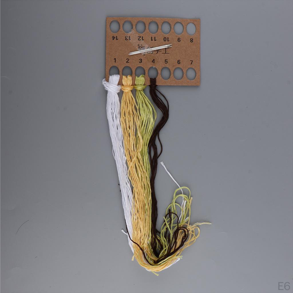 Набор для вышивания цветов своими руками с деревянными пяльцами, ремесло ручной работы