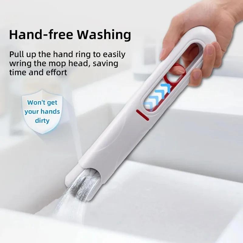 Мощная мини-швабра со сжатым воздухом, складная швабра для уборки дома с губкой, самоотжимающиеся швабры для мытья пола, стол, окна, инструменты для чистки автомобиля