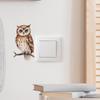 Fun-kg48 мультяшная ветка сова переключатель паста спальня гостиная украшение дома настенная наклейка