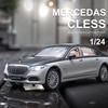 1/24 Maybach S680 Alloy Diecasts Toy Vehicles Metal Car Model Sound and Light Shock Absorbers Collection Boy for Childrens Gifts