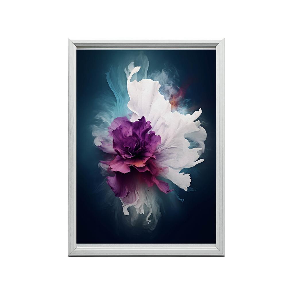 Abstrakcyjny Urok Kwiatu Abstrakcyjny Urok Kwiatu, 40X50 Cm, Rama Aluminiowa Złota, Papier Matowy 230 Gsm