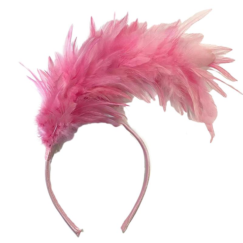 Повязка на голову с перьями, украшение для карнавальной вечеринки, танцевальное представление, повязка на голову