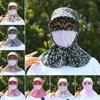 Floral Tea Picking Cap Anti-UV Sunscreen Hat Fashion Fisherman Hat  Summer