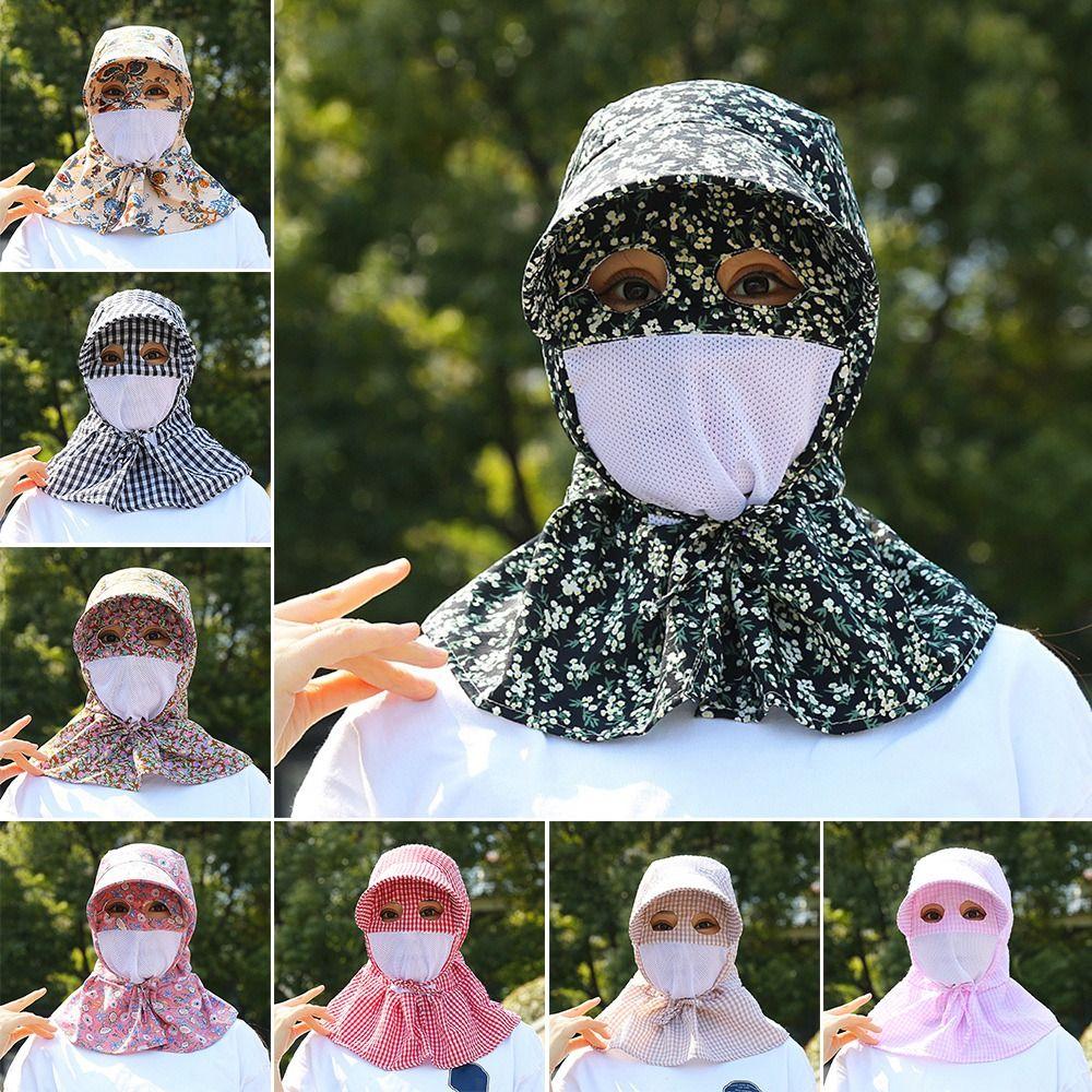 Floral Tea Picking Cap Anti-UV Sunscreen Hat Fashion Fisherman Hat Summer