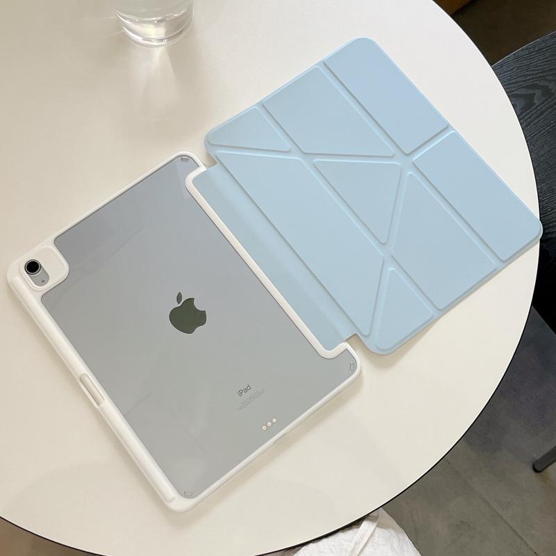 Для iPad Air 5 Air 11 A16 11-го iPad Pro 11 12.9 13 10-го Поколения 10.5 10.2 9-го 8-го 6-го 5-го 9.7 Mini 7 6 5 4 Умный Чехол с Держателем для Стилуса