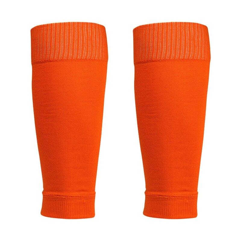 Adult/Juvenile Football Leg Guard Sleeves Knit Compression Calf Warm Knee Pad High Socks One Pair Set