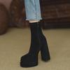 Z Fashion 2024 Autumn/Winter Thick Heel Boots: Soft, Comfortable Martin Style for Long Legs