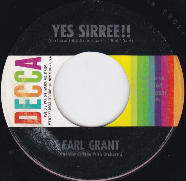 7-дюймовая пластинка EARL GRANT Yes Sirree Steves Theme L13104 Decca 1963 США Джаз Б/у